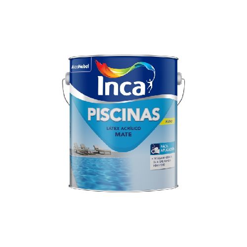 Pintura látex acrílico Piscinas Inca Celeste 4L  INCA