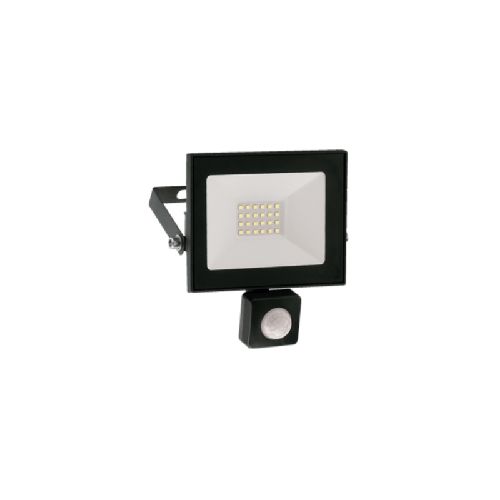 Foco led Vivion 50W c/sensor negro IP65 - fría  FOCOS