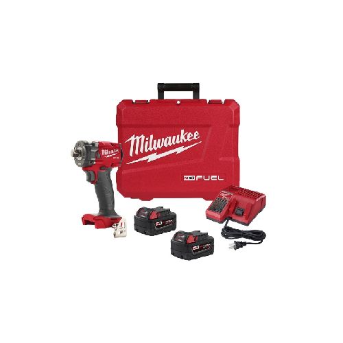 Llave de impacto Milwaukee 2855P-259 18V FUEL 1/2 (2 x 5.0Ah) c/Pin  MILWAUKEE