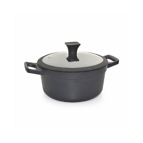 CUORI Olla Cacerola C-NERO-24 24 cm Antiadherente Pfluon C010838