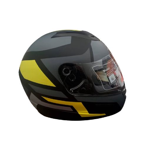 RUSH Casco Integral Mate Gris Fluo Talle S C015496