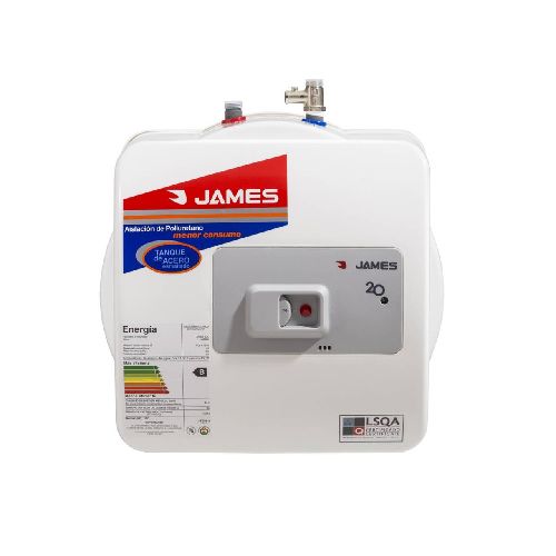 JAMES Termotanque de Acero 20 Lt Prisma Salida Sup. Clase B C00056