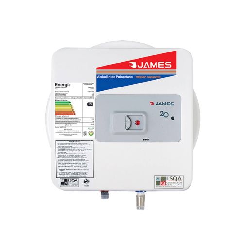 JAMES Termotanque de Acero 20 Lt Prisma Clase B C00055