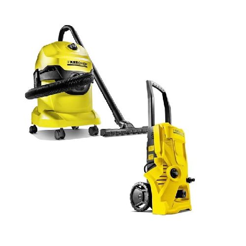 Aspiradora Karcher WD4 + Hidrolavadora K4 -Ynter Industrial