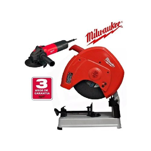 Sierra Sensitiva 14 + Amoladora Milwaukee 41/2 - Ynter Ind