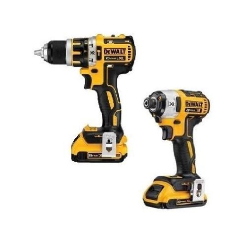 Atornillador impacto + Taladro percutor s/carbones Dewalt 20v - Ynter