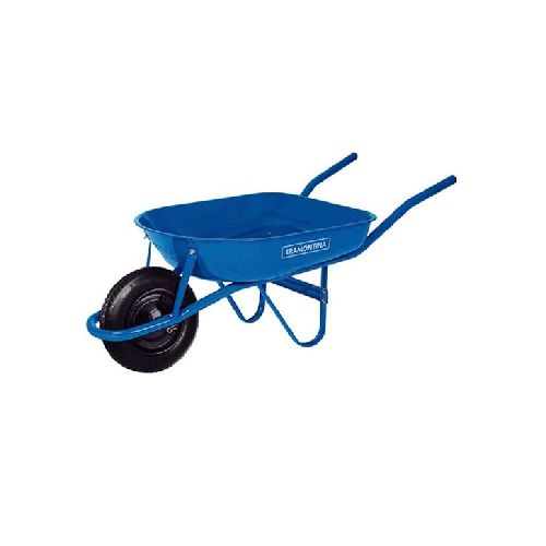 Carretilla Metal Azul 50l C/Rueda Inflable Tramontina - Ynter