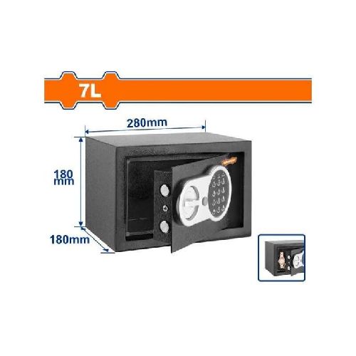 Caja Fuerte Digital 7L Wadfow WEB1518 - Ynter Industrial