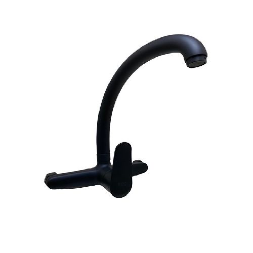 Monocomando Cocina Pico Alto Negro 20CM Pared Wico - Ynter Industrial