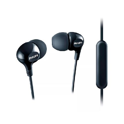 Auriculares Con Micrófono Philips She3555 Big Bass In-ear Negros