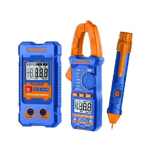 Set Tester Electricista con Pinza AMP y Detector Volt Wadfow WDM94011