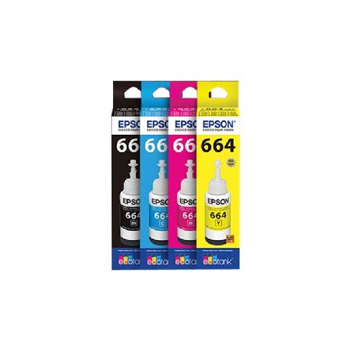 Epson T664 - Magenta - original - ink cartridge - for Epson L380, L386, L395, L495; EcoTank ET-2600, 2650, L1455, L396, L606, L656