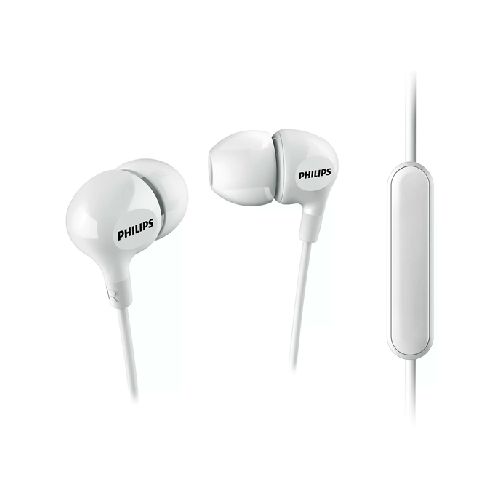 Auriculares Con Micrófono Philips She3555 Big Bass In-ear Blancos