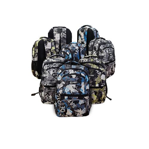 Mochila Escolar Con Diseño R-56 Resistente 24L