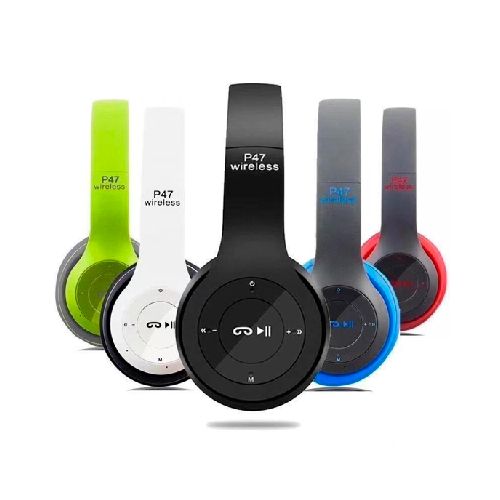 Auriculares Bluetooth P47 Inalámbricos Microsd Colores