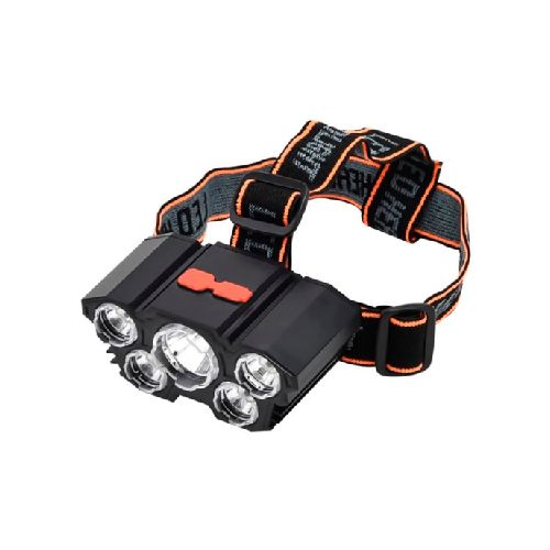 Linterna Minero 5 LED Recargable Pesca, Caza