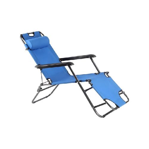 Silla Plegable, Ultra Reclinable. Para Playa, Jardín e Interiores