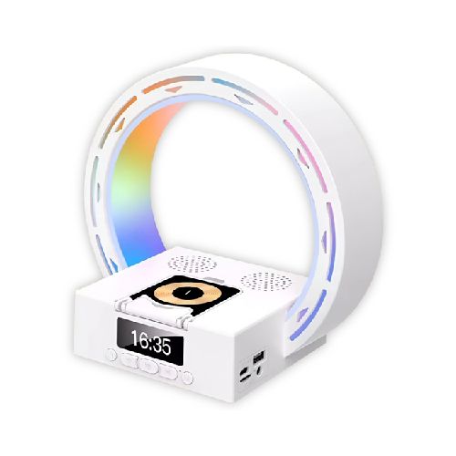 Veladora Reloj RGB Bluetooth con Carga Inalámbrica L-35