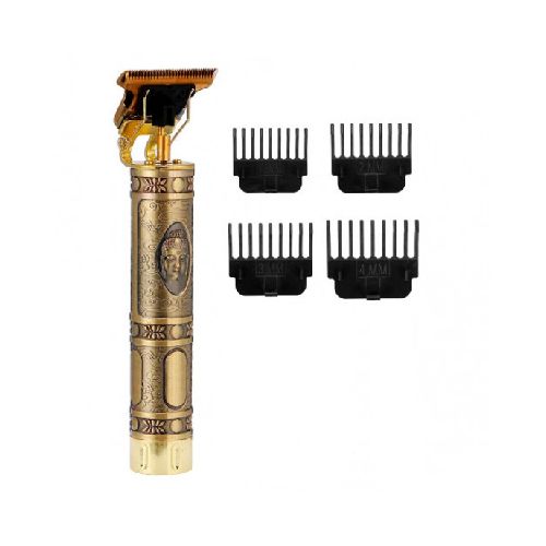 Trimmer Vintage T9 Corta Barba recargable USB 4 Peines