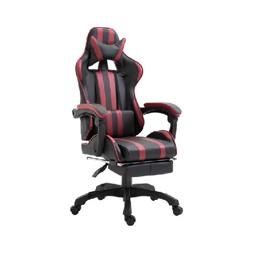 Silla Gamer Esport Reclinable Con Almohadones y Posa pie