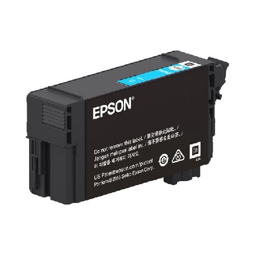 Epson T40W - 50 ml - gran capacidad - cián - original - blíster con alarmas de RF/acústica - cartucho de tinta - para SureColor T2170, T3170, T5170