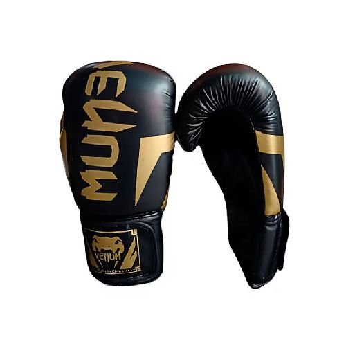 Guantes de Boxeo Negros Venum 14oz Diseño