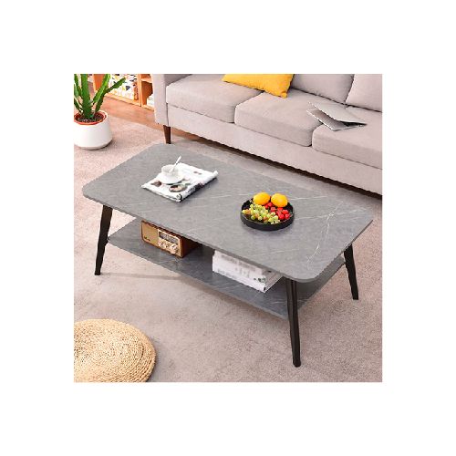 Mesa Ratona 2 Niveles 100x50x45cm MDF Minimalista