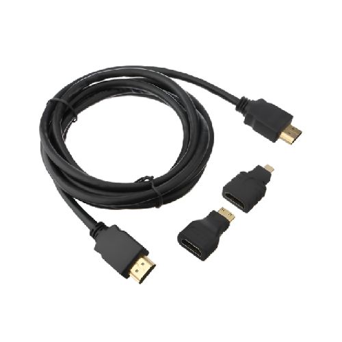 Cable HDMI 3 en 1 (microHDMI, miniHDMI)