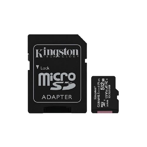 Tarjeta de Memoria Micro SD Kingston 512GB Canvas Select Plus 100 Mbs