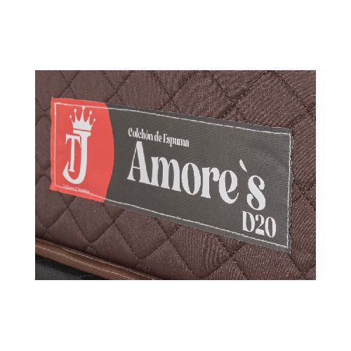 Conjunto Sommier 2 Plazas Amore´s Jaime Espuma D20 140x190x20