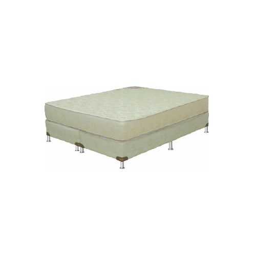 Conjunto Sommier 2 Plazas Queen Espuma D26 Línea Pasión Capitoneado 160x200x20