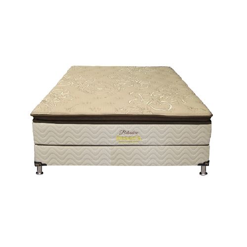 Sommier 2 Plazas Línea Mar Top Resortes Pocket C/pillow 138x188x35