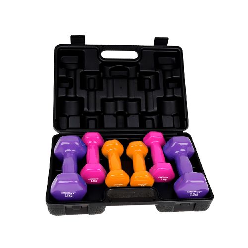 SET DE MANCUERNAS BEST DE NEOPRENO 10 KG