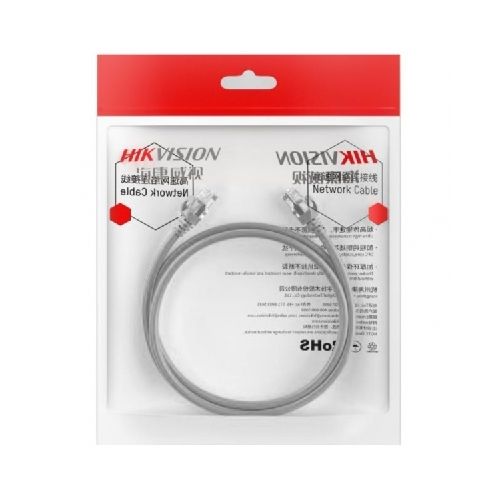 Cable Patchcord Hikvision 5m Cat 6 gris NNET