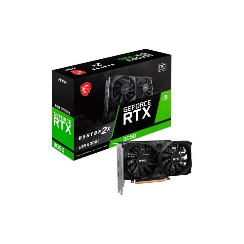 Tarjeta de Video MSI GeForce RTX 3050 Ventus 2x 6GB OC