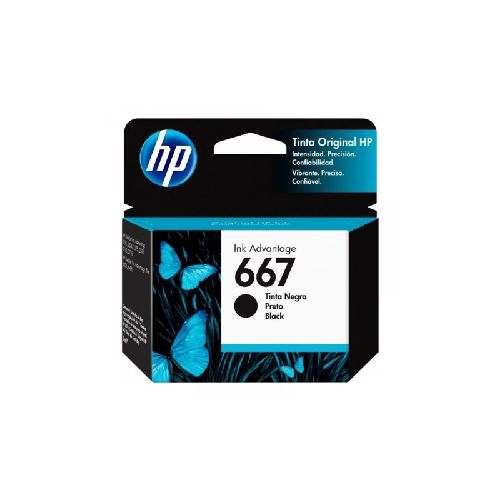 Cartucho de Tinta HP 667 Negro 120 Páginas