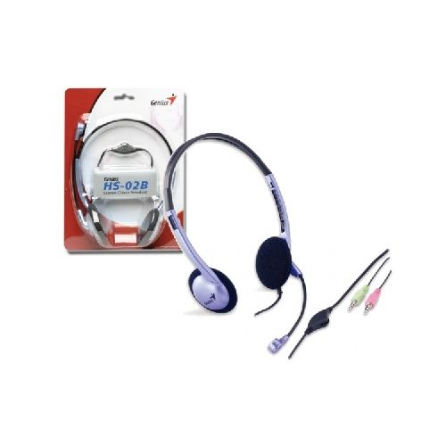 Auriculares Genius HS-02B con micrófono azul NNET