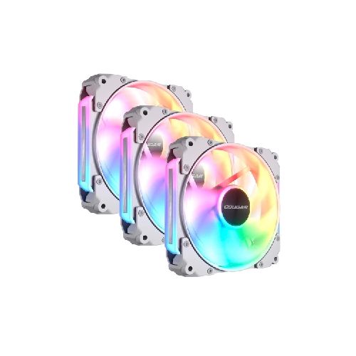 Fan Cooler Cougar Apolar 120 ARGB Kit x3 Blanco