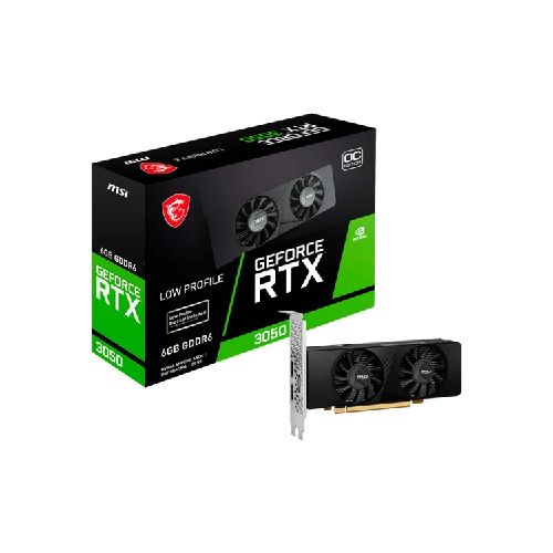 Tarjeta de Video MSI GeForce RTX 3050 LP 6G OC 6GB