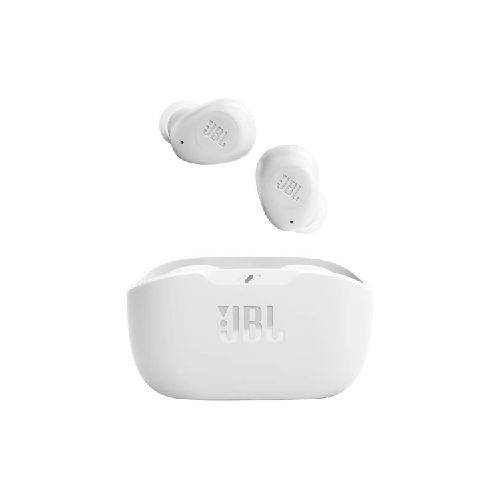 Auriculares Inalámbricos JBL Wave Buds Truly con Estuche Blanco