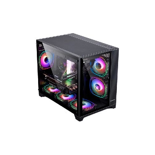 Gabinete Gamer Golden Field Seaview 360B Negro