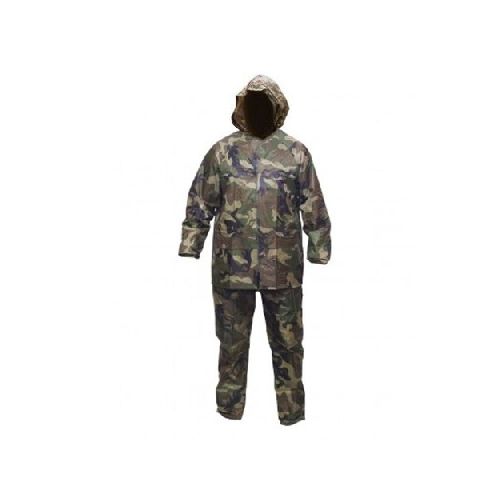 Equipo de Lluvia Camuflado C/Capucha Talle M 20% Off - Camping Shop