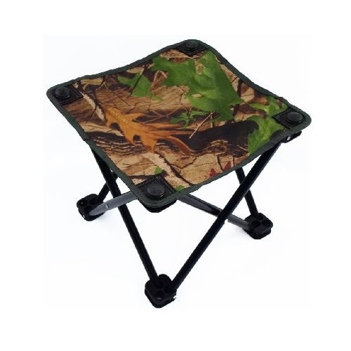 Banqueta Banco Plegable para Camping Camuflado Muy Estable - Camping Shop