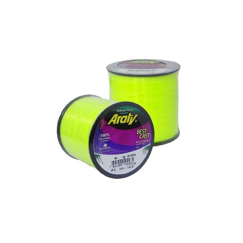 Tanza Araty Best Cast 1/4lb 0.50mm Amarillo Fluor 469 Metros - Camping Shop