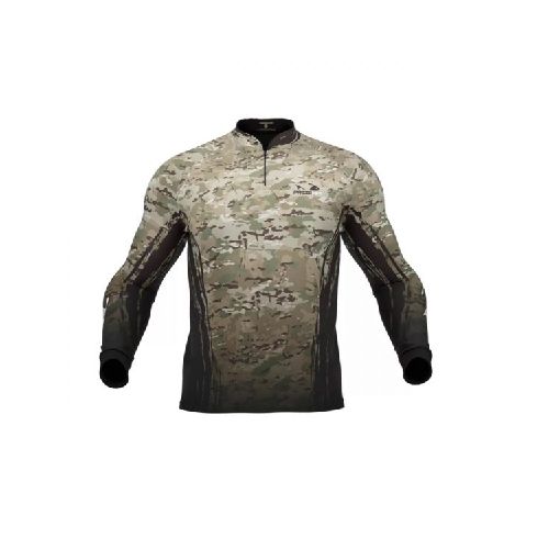 Camiseta de Pesca Presa Viva Protección UV 30+ Camuflado 06 - Camping Shop