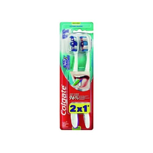 Cepillo de Dientes Colgate 360° Medio 2 Unidades — San Roque