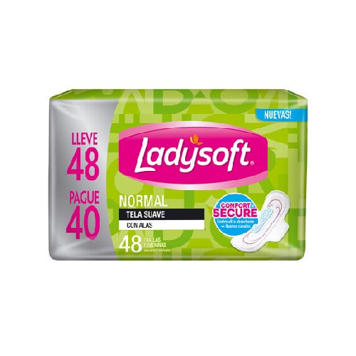 Toalla Femenina Ladysoft Normal Tela Suave X48 — San Roque