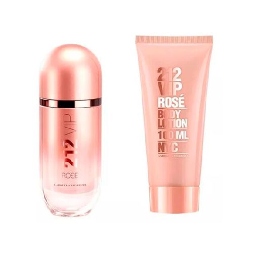 Perfume Carolina Herrera 212 Vip Rosé 80ml + Body Lotion 100ml  CAROLINA HERRERA