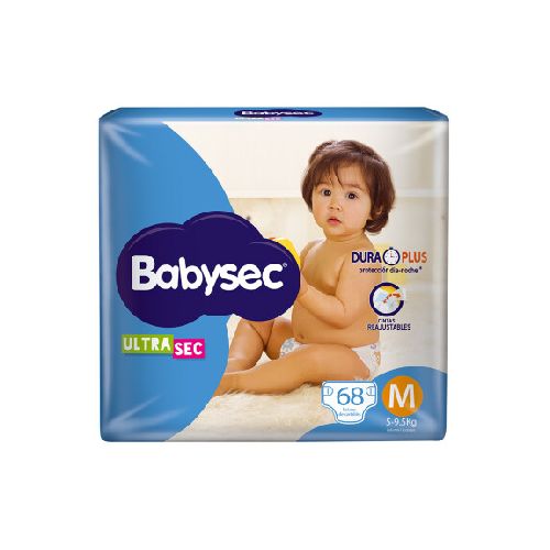 Pañales Babysec Ultrasec M X 68 — San Roque