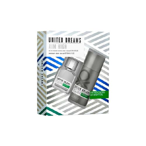 Perfume Benetton United Dreams Aim High EDT 100ml + Desodorante 150ml — San Roque